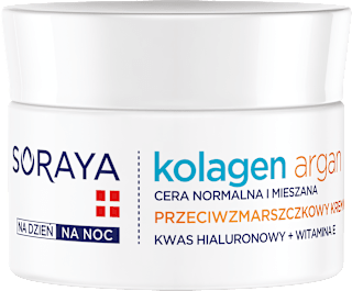 Przeciwzmarszczkowy krem nawilżający Kolagen Argan Soraya