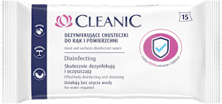 Chusteczki dezynfekujące do rąk i powierzchni  Cleanic