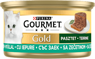 Pasztet z kawałkami królika dla kotów dorosłych Purina Gourmet