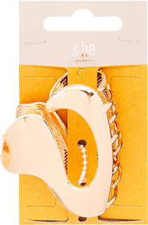 Aranyszínű hajcsipesz, modern formával s-he stylecollection