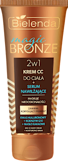 Krem CC do ciała + serum nawilżające Magic Bronze Bielenda