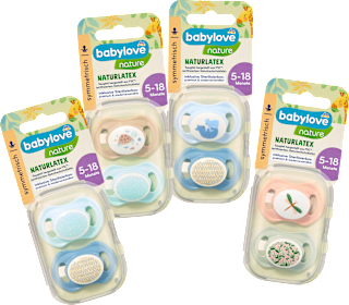 Smoczek lateksowy, symetryczny 5-18 m babylove