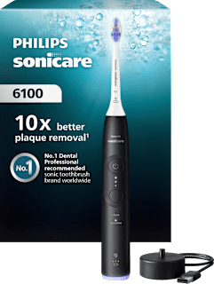 Schallzahnbürste Series 6100 schwarz Philips Sonicare