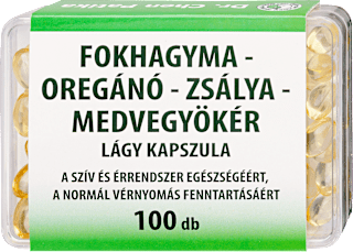 Fokhagyma-oregánó-zsálya-medvegyökér lágy kapszula DR CHEN PATIKA
