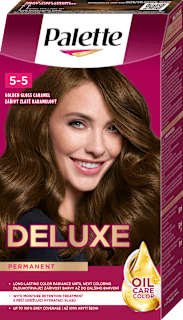 Farba na vlasy Oil-Care Color - 5-5 žiarivo zlatý karamel Palette DELUXE