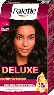 Farba na vlasy Oil-Care Color - 3-0 tmavohnedá Palette DELUXE