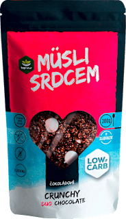 Müsli srdcem Čokoládové Crunchy Duo Chocolate Topnatur