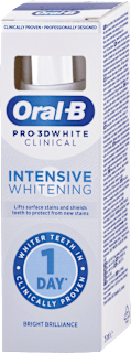 Bieliaca zubná pasta Pro 3D White Clinical Intensive Whitening Bright Briliance Oral-B