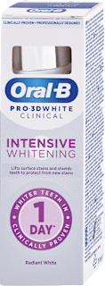 Bieliaca zubná pasta Pro 3D White Clinical Intensive Whitening Radiant White Oral-B