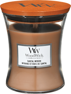 Dišeča sveča v kozarcu Santal Myrrh Wood Wick