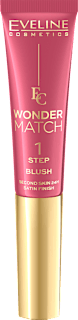 Róż płynny z gąbką Wonder Match nr 01 EVELINE COSMETICS
