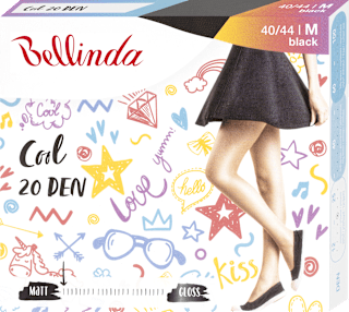 punčochové kalhoty Cool 20DEN, 40-44 černé Bellinda