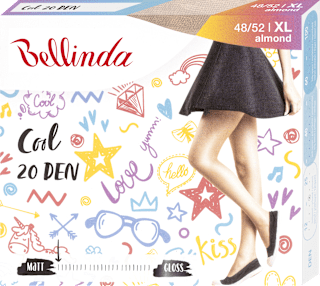 punčochové kalhoty COOL 20DEN, 48-52 almond Bellinda