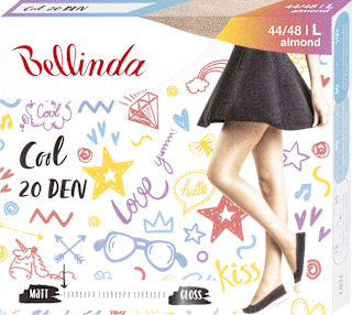 punčochové kalhoty COOL 20DEN, 44-48 almond Bellinda