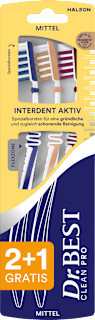 Interdent Aktiv Zahnbürste Mittel 2+1 Gratis sortiert Dr. Best