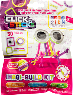 Click & Sticks Imagi-Build Kit - Glitter Colours  ODEON