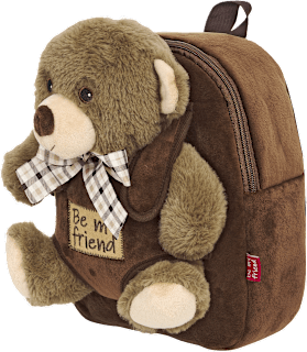 Dječji ruksak s igračkom – medvjedić Perletti