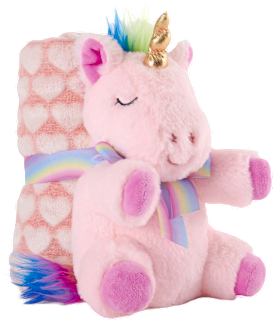 Dekica i plišana igračka – jednorog Perletti
