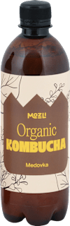 Nealkoholický perlivý nápoj Organic Kombucha Medovka MozLi