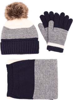 Poklon-paket kapa, šal i rukavice toplo & meko