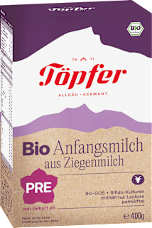 Anfangsmilch Pre aus Ziegenmilch von Geburt an Töpfer