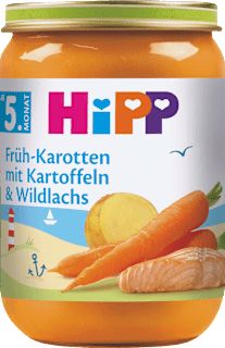 Menü Früh-Karotten mit Kartoffeln & Wildlachs ab dem 5. Monat  HiPP