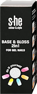 Alapozó- és fedőlakk 2in1 géllakkhoz s-he colour&style