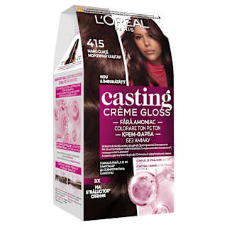 Vopsea păr 415 Maron Glac L'ORÉAL PARiS CASTING Crème Gloss