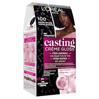 Vopsea păr 100 negru intens L'ORÉAL PARiS CASTING Crème Gloss