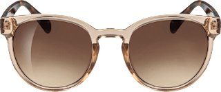 Sonnenbrille Erwachsene, cremefarbenes transparentes Gestell, braun getönte Gläser SUNDANCE