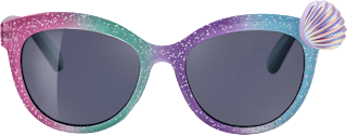 Sonnenbrille Kids, pastellfarbenes Gestell mit Glitzer & Muschel SUNDANCE