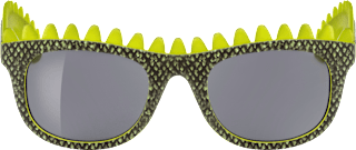 Sonnenbrille Kids, schwarz gelb mit Dino-Zacken SUNDANCE