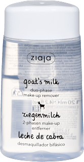 Dvofazni odstranjevalec ličil s kozjim mlekom ziaja