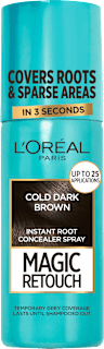 Спрей за прикриване на бели корени Cold Dark Brown L'ORÉAL PARiS MAGIC RETOUCH