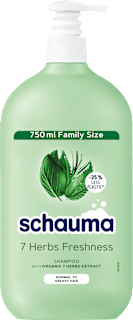 Шампоан за коса с помпа 7 Herbs Freshness schauma