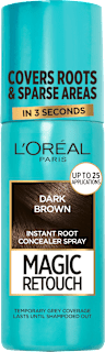 Спрей за прикриване на сиви коси, Dark Brown L'ORÉAL PARiS MAGIC RETOUCH