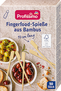 Bețe din bambus pentru finger food Profissimo