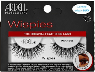 Gene false Wispies Invisibands Black ARDELL