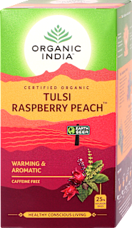 Bio tea Tulsi Sweet Rose, málna-őszibarack, 25 filter Organic India