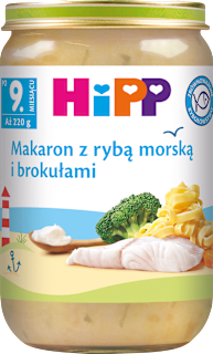 Makaron z rybą morską i brokułami  HiPP