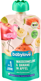 Quetschie Wassermelone & Banane in Apfel ab 1 Jahr babylove