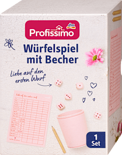 Würfelspiel mit Becher Profissimo