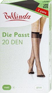 punčochové podkolenky, černé, 2 páry Bellinda