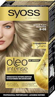Farba na vlasy - 8-05 bežovo plavá Syoss Oleo Intense