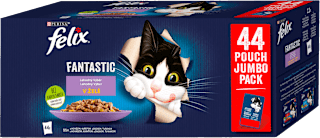 Fantastic kapsičky pro kočky Mixovaný výběr, Jumbopack 44x80g Felix