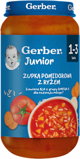 Zupka pomidorowa z ryżem, Junior 1 - 3 lata Gerber