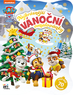 nejkrásnější vánoční omalovánky se samolepkami Paw Patrol  JIRI MODELS