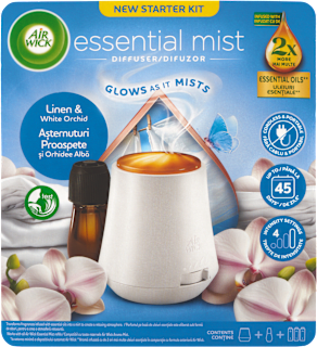 Aroma difuzér s náplňou - bielizeň a biela orchidea Air Wick