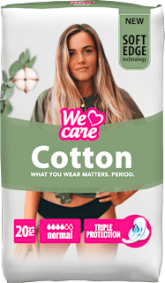 Absorbante normale din bumbac We care