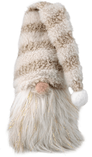 Weihnachtsdeko Wichtel mit Glitzer Bart KUWOPA